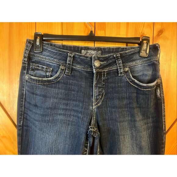 Silver Jeans Womens Size 30x34 Suki Boot Blue Denim (5799) - Picture 3 of 9